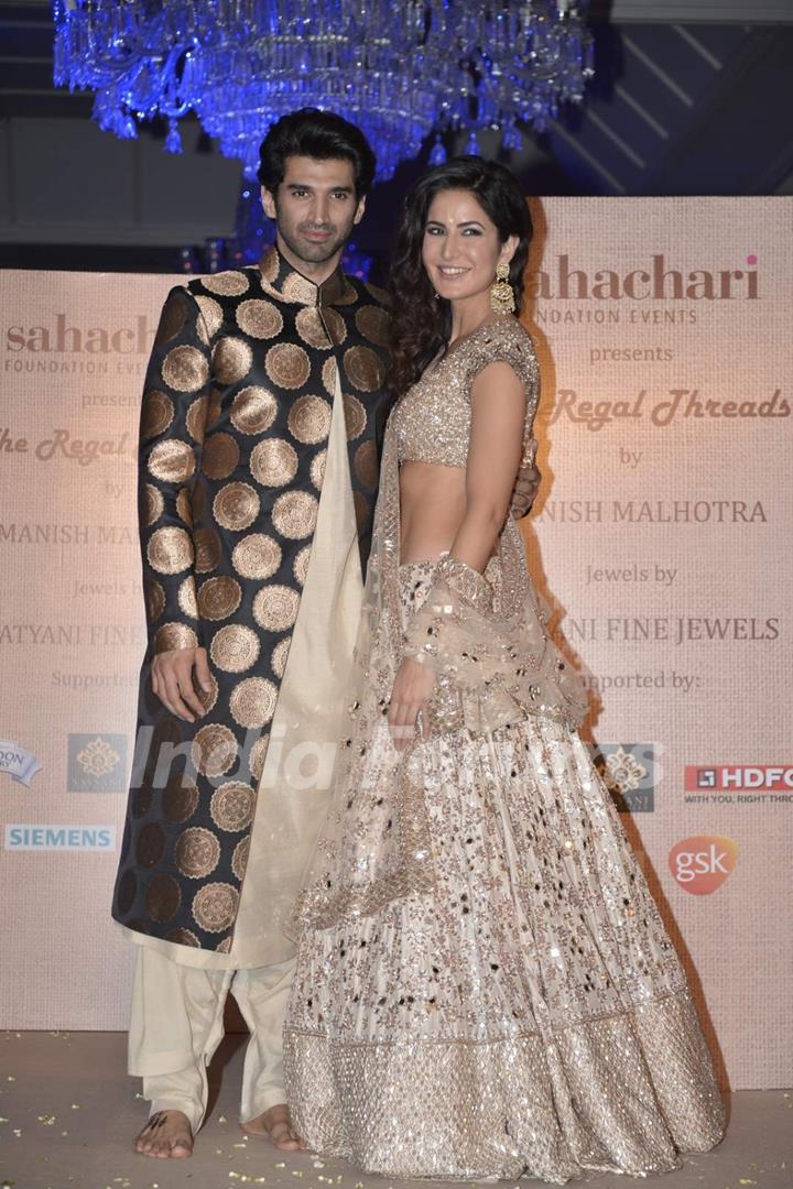 Aditya Roy Kapoor and Katrina Kaif all glittering at Manish Malhotra's Show for Sahachari Foundation