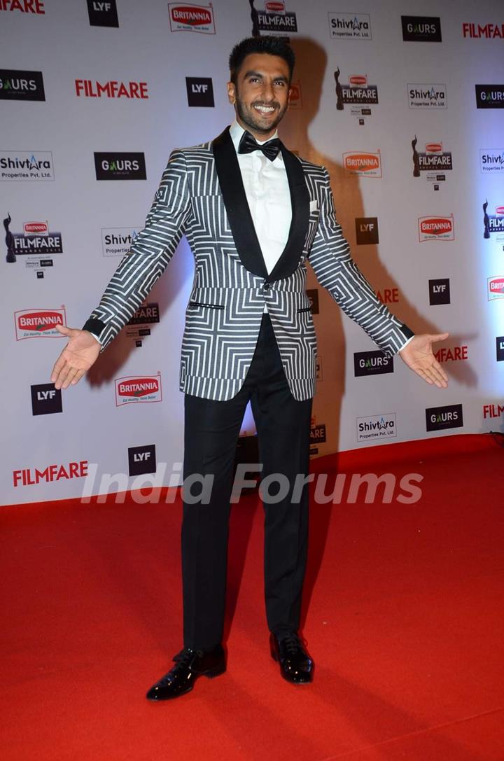 Ranveer Singh at Filmfare Awards 2016