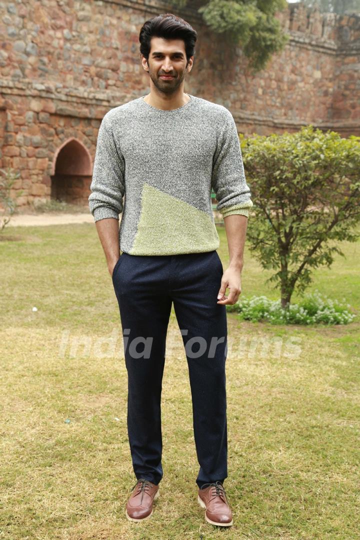 Aditya Roy Kapur at Lodhi Gardens for Promotions of Fitoor in Delhi