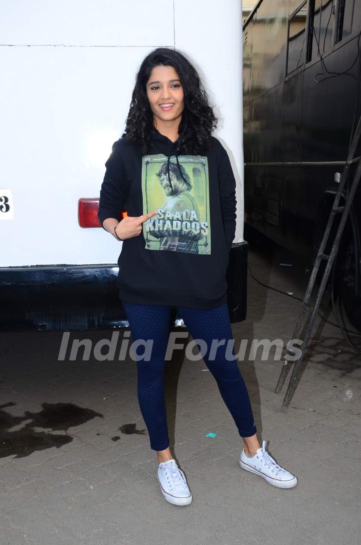 Ritika Singh at Promotions of Saala Khadoos