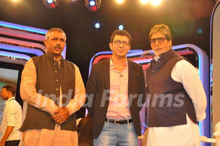 Kunal Kohli and Amitabh Bachchan at NDTV Cleanathon