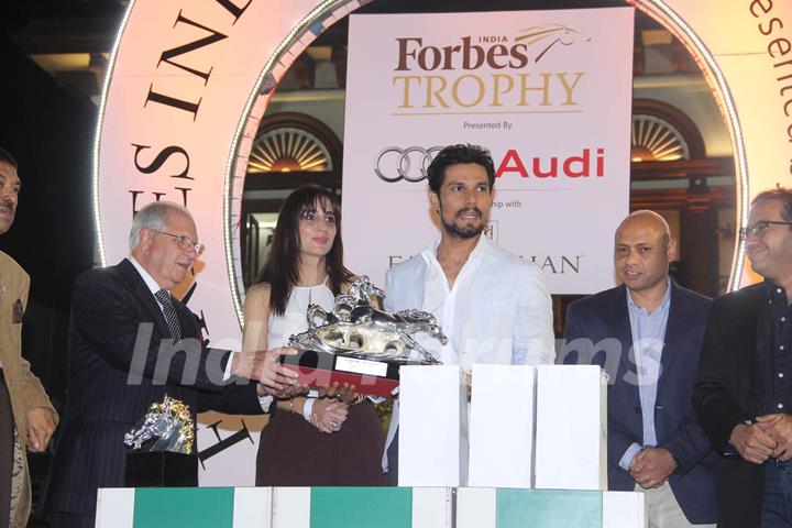 Randeep Hooda and Farah Khan Ali at India Forbes Trophy