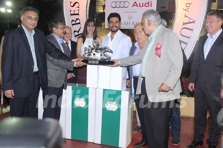 Randeep Hooda and Farah Khan Ali at India Forbes Trophy