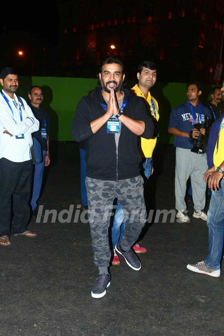 R. Madhavan at Mumbai Marathon