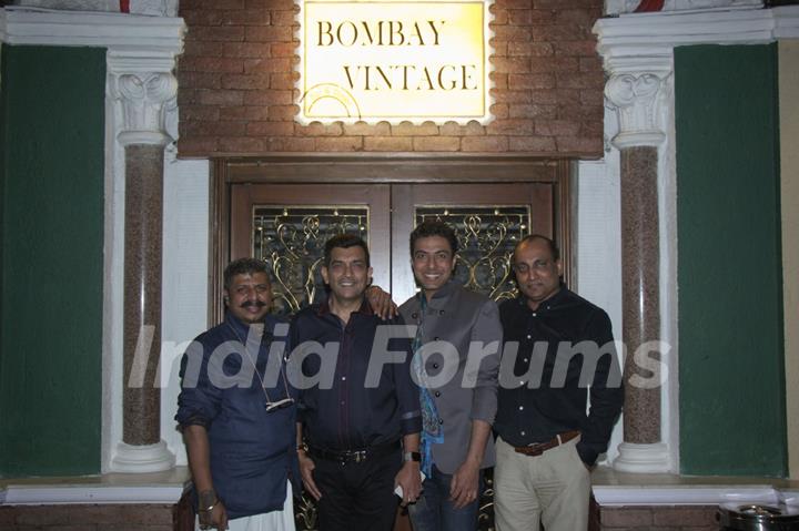 Ranveer Brar and Sanjeev Kapoor at Bombay Vintage, Colaba eatery