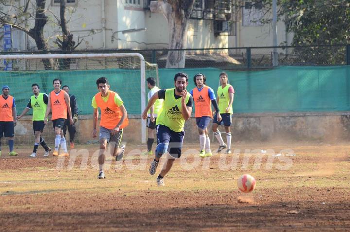 Armaan Jain Snapped Practicing Soccer