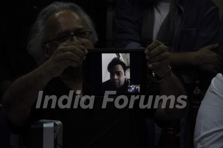 Kiku Sharda on a Video Conference at Press Meet of CINTAA for 'Kiku Sharda'