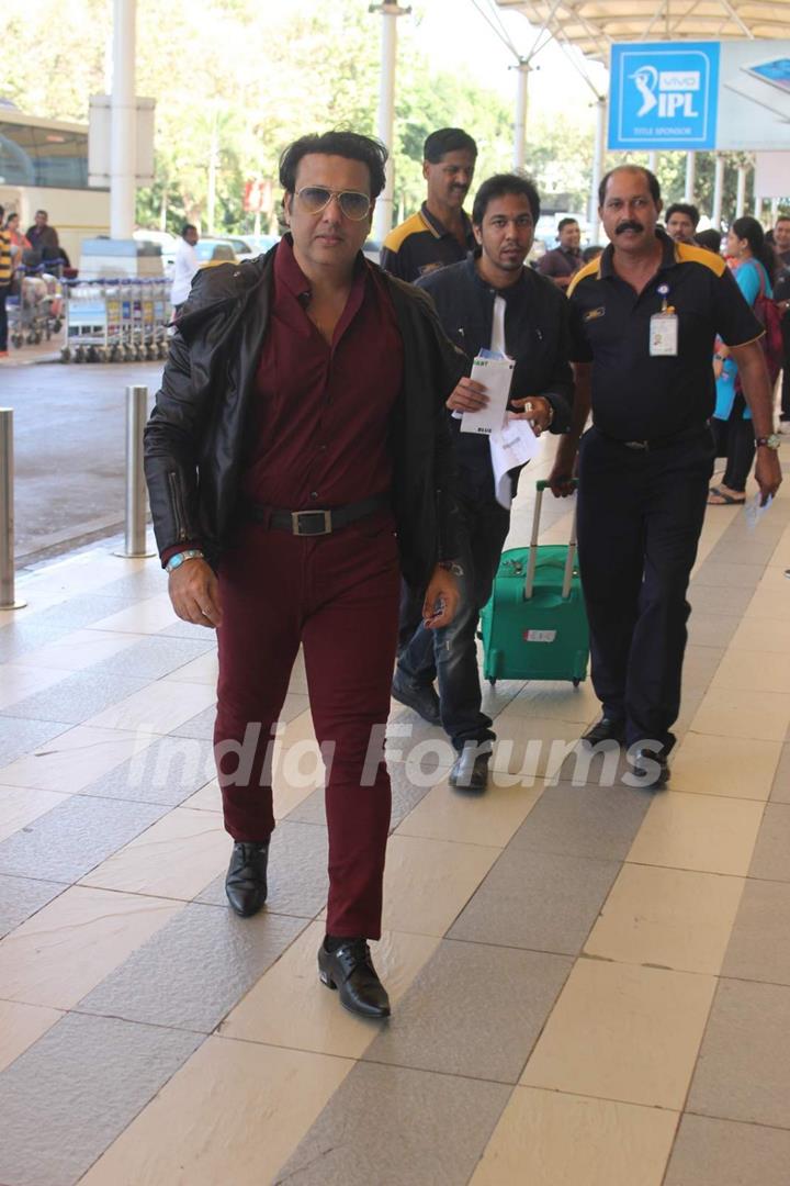 Govinda Snapped at Airport