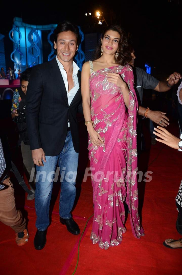 Tiger Shroff & Jacqueline Fernandes at Umang Police Show 2016