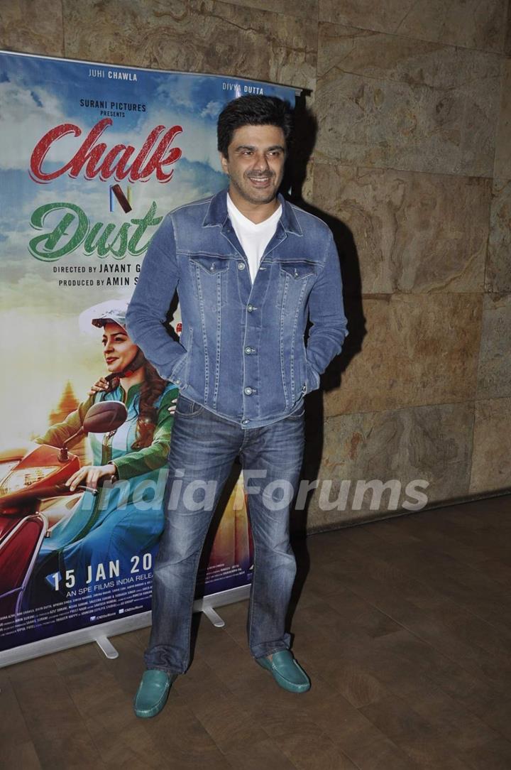 Sameer Soni at Screening of 'Chalk N Duster'