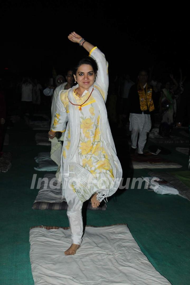 Shaina NC at Baba Ramdev's 'Yog Chikitsa' Campaign