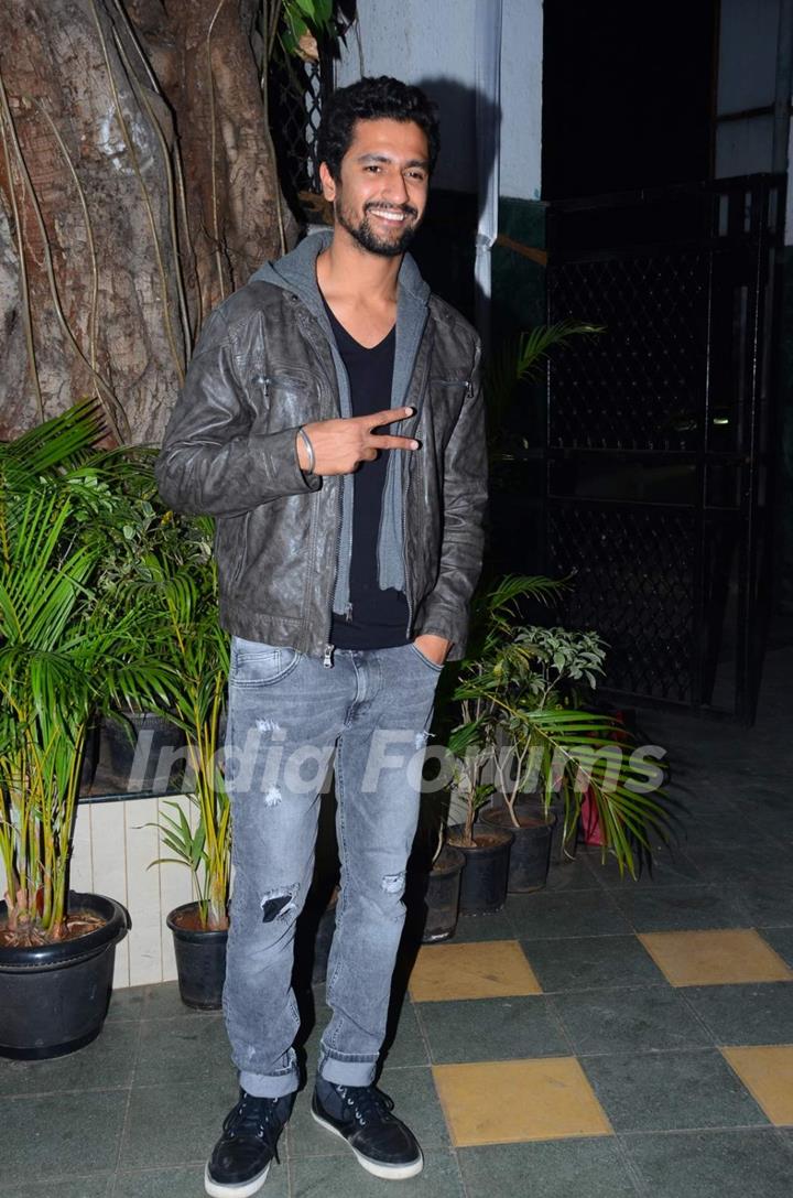 Vicky Kaushal  at Promotions of 'Zubaan'