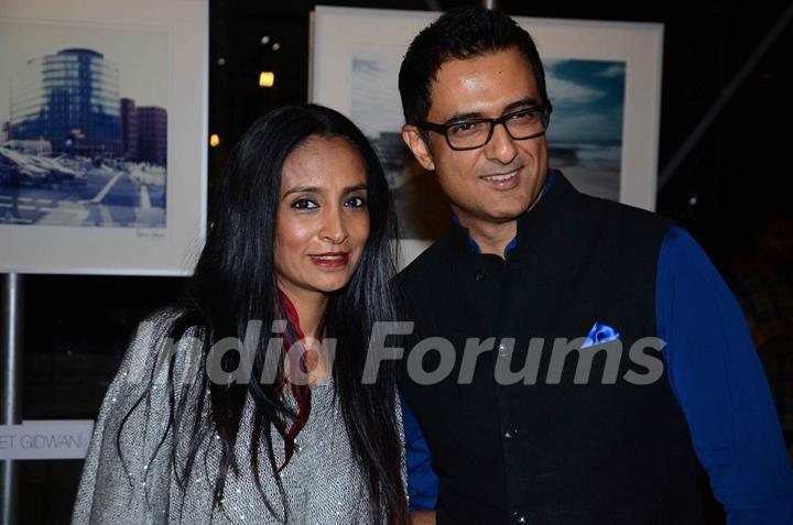 Suchitra Pillai and Sanjay Suri at Unveiling of 'Art Out of The Gallery'