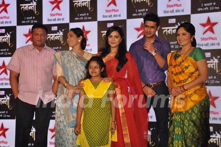 Cast of 'Tamanna' at Launch of TV show