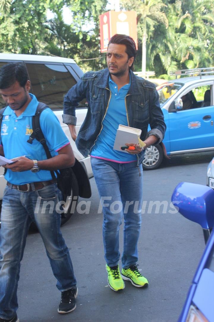 Riteish Deshmukh snapped at Airport