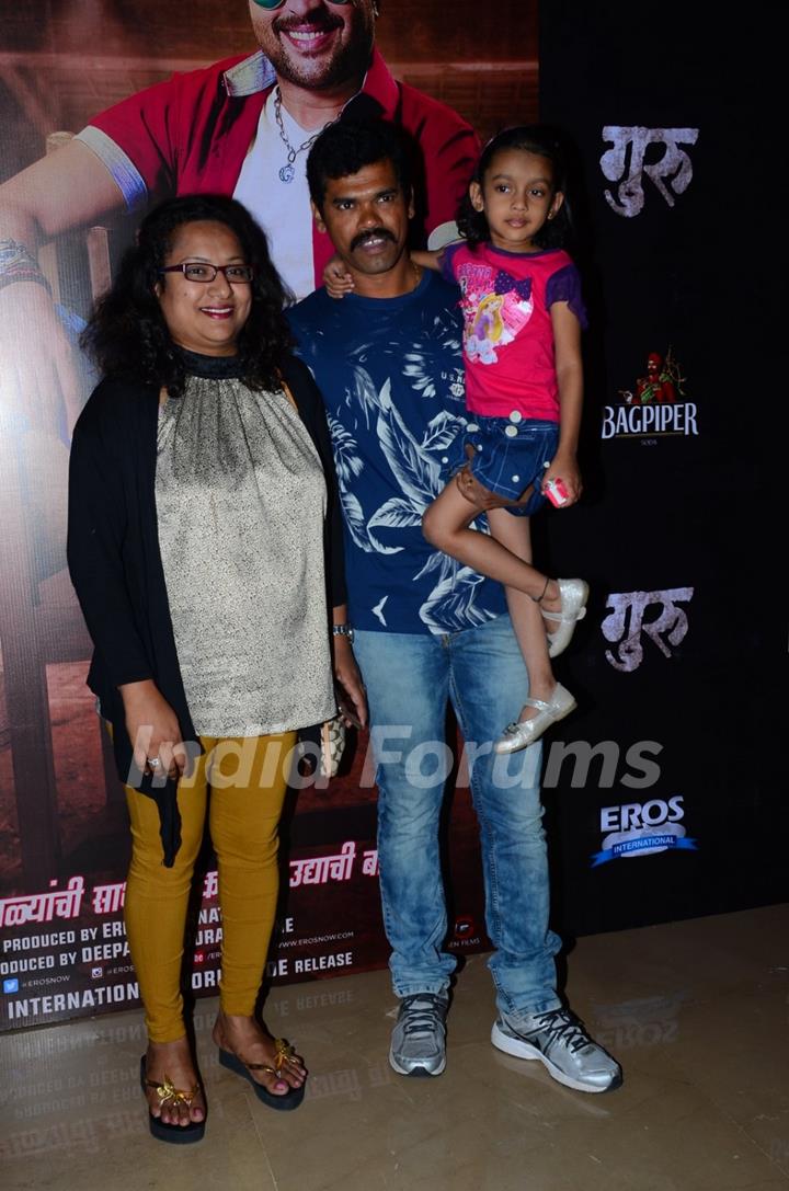 Siddharth Jadhav at Premier of Marathi Movie Guru