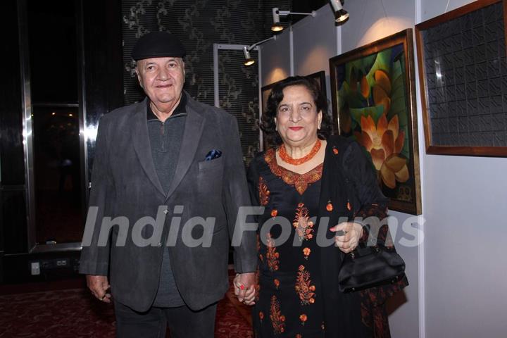 Prem Chopra with wife Uma Chopra at Prerana Joshi's Art Event