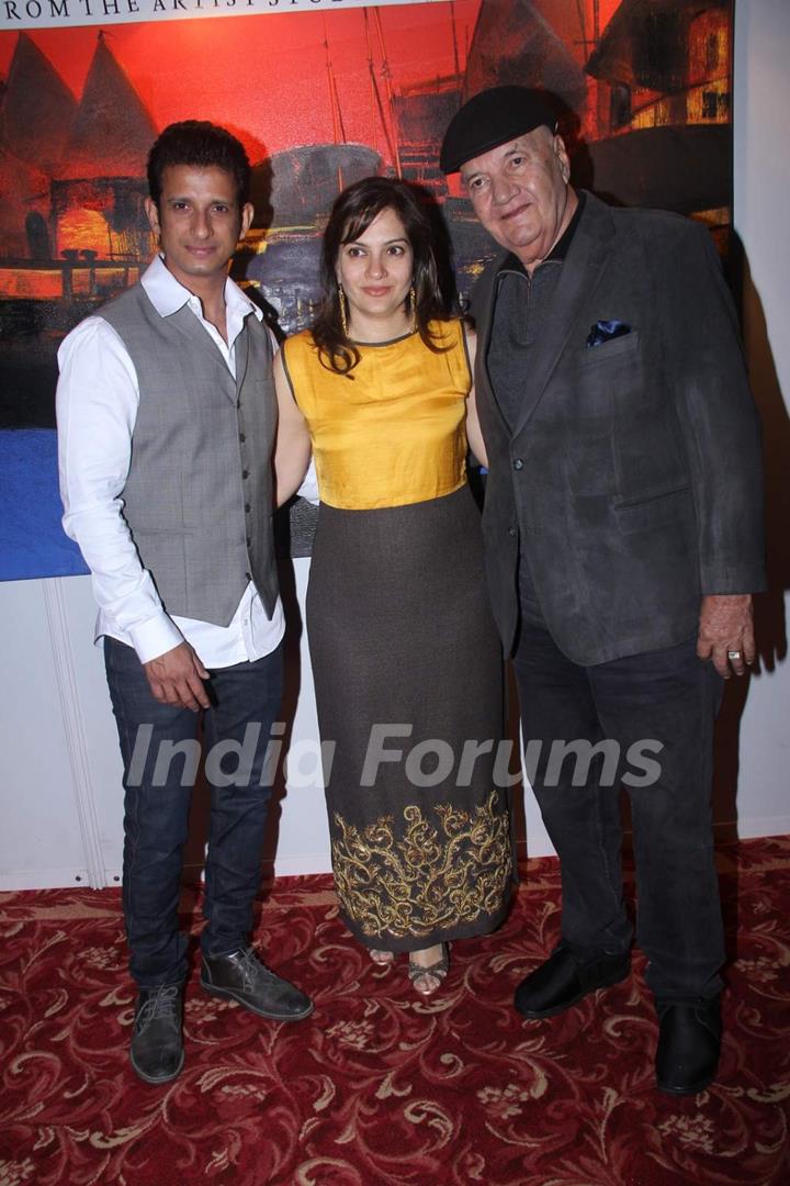 Sharman Joshi and Prem Chopra at Prerana Joshi's Art Event