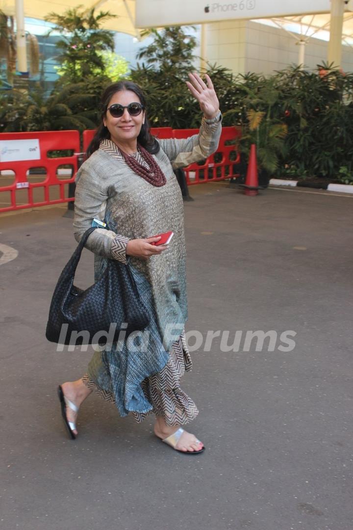 Shabana Azmi Snapped at Airport