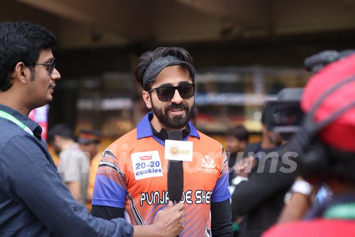 Ayushmann Khurrana Snapped at CCL Match in Banglore