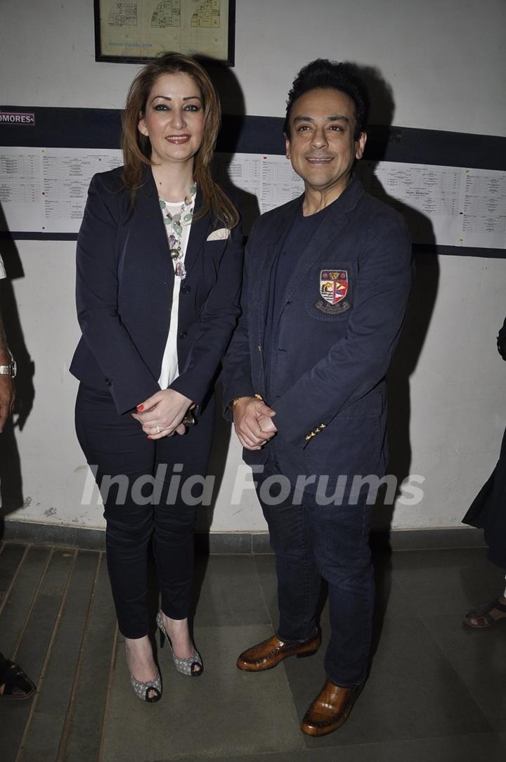 Adnan Sami with Wife at Subhash Ghai's 71st Birthday Celebration