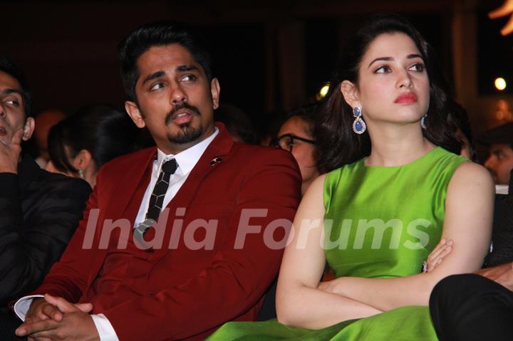 Siddharth and Tamannaah Bhatia at IIFA Utsavam Day 1