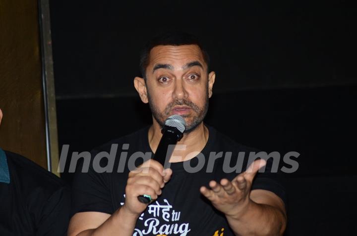Aamir Khan at  10 years Celebrations of Rang De Basanti