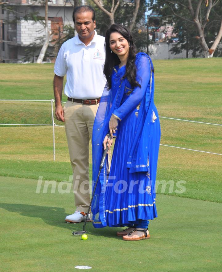 Tamannaah Bhatia at Inaugration of Cancer Crusader's Golf Tournament