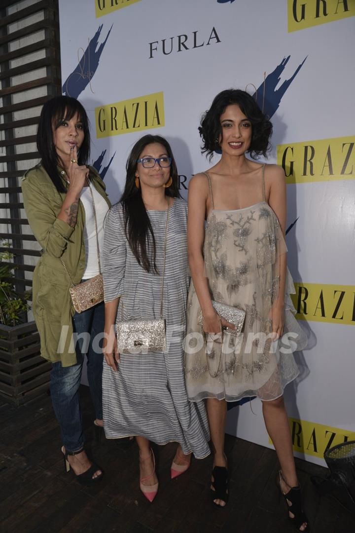 Manasi Scott, Maria Goretti and Sarah Jane Dias at FURLA Maaya Collection Launch