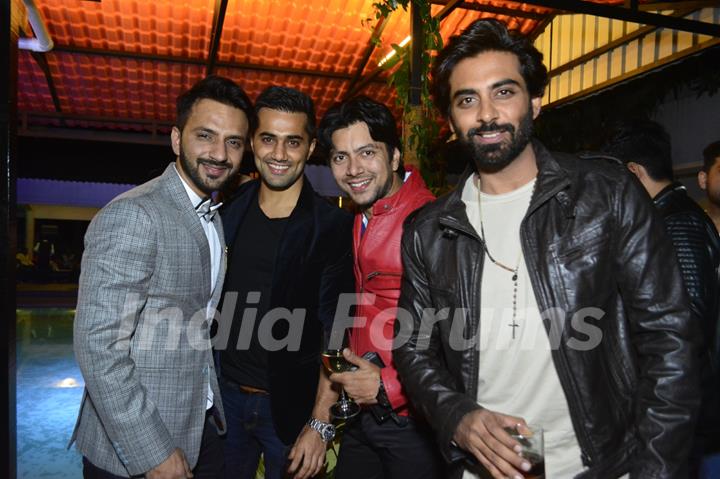 Ali Merchant With Vishal Karwal and Rohit Khuranna at Cocktail Party post Wedding