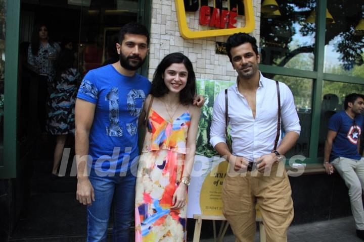 Vaibhav, Scherezade, Anuj Sachdeva at Launch of 'The Beer Cafe'