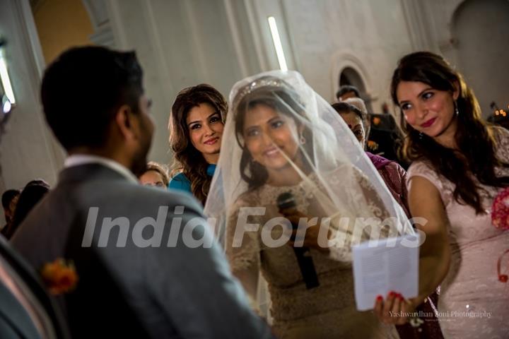 Raveena Tandon's Daughter's Marriage in a Christian Style