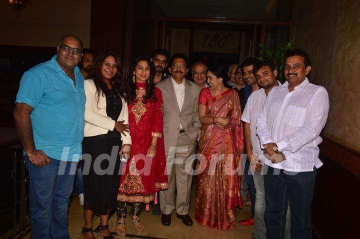 Juhi Chawla With Governor Of Maharashtra At Chalk N Duster Screening