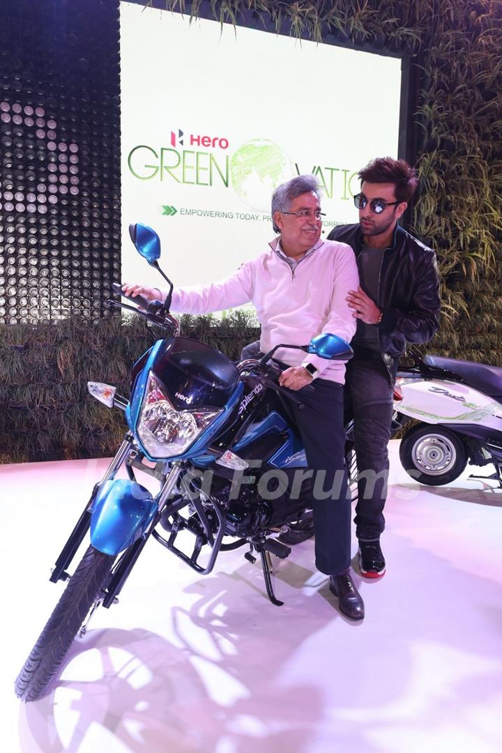 Ranbir Kapoor at Launch of Hero Splendor at Auto Expo in Delhi