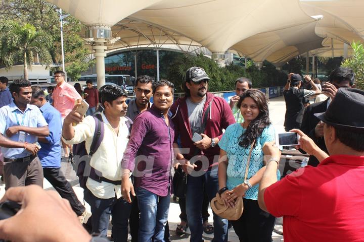 R. Madhavan Snapped at Airport