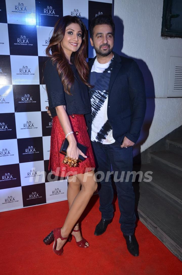 Shilpa Shetty and Raj Kundra at Shamita Shetty's Birthday Bash