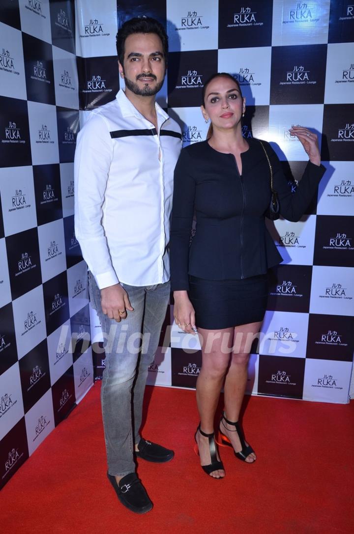 Bharart Takhtani and Esha Deol at Shamita Shetty's Birthday Bash