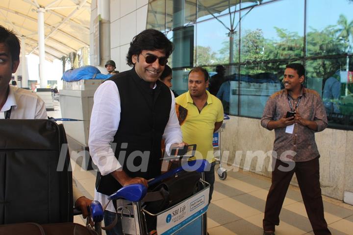 Ashutosh Rana Snapped at Airport