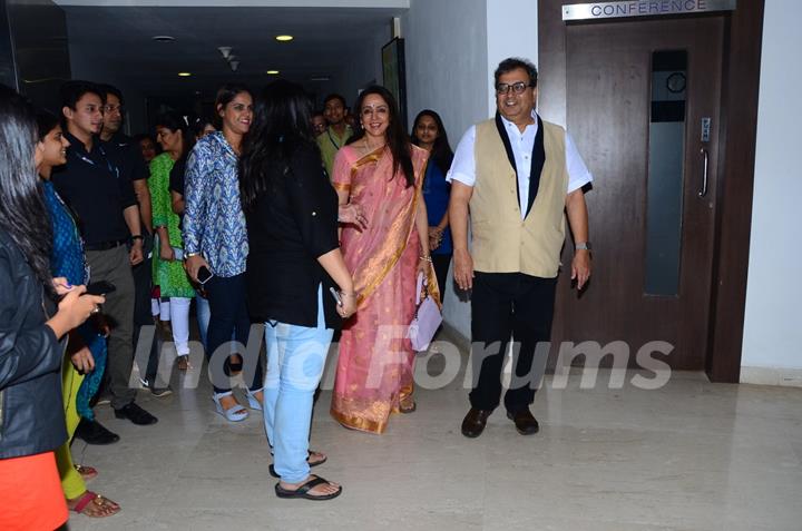 Hema Malini and Subhash Ghai at Whistling Woods