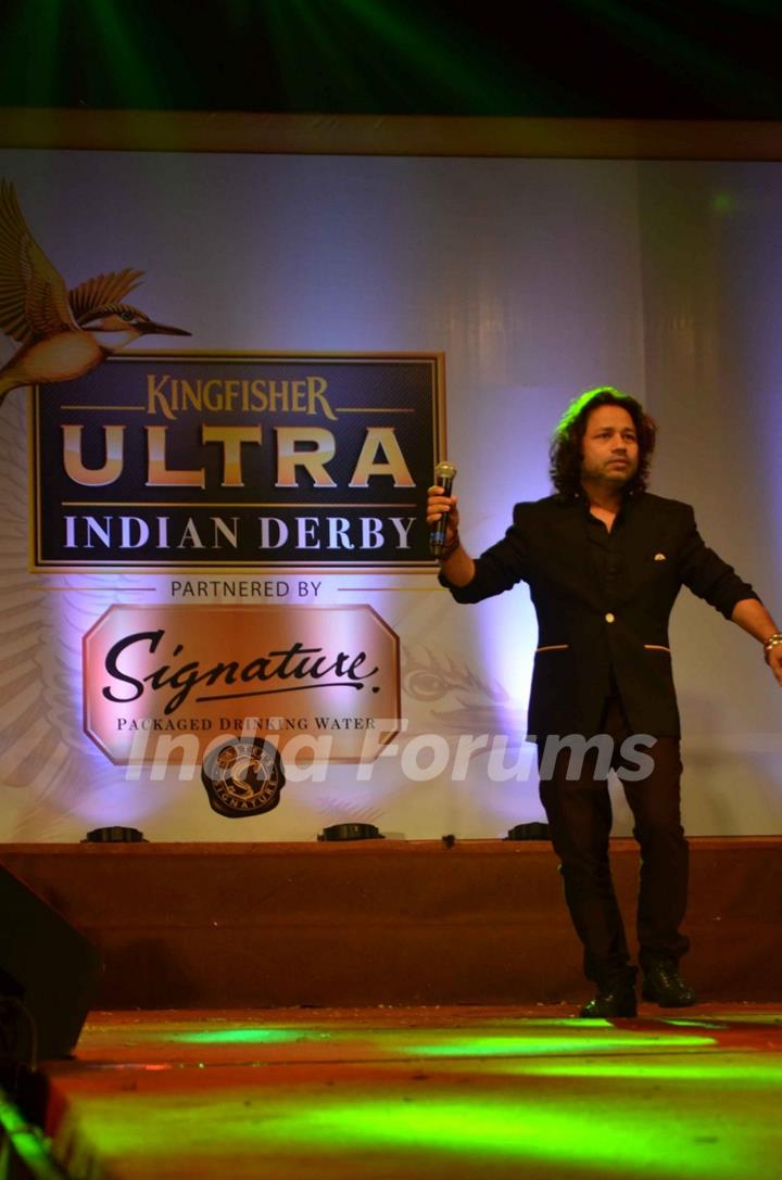 Kailash Kher at Kingfisher Ultra Indian Derby Show