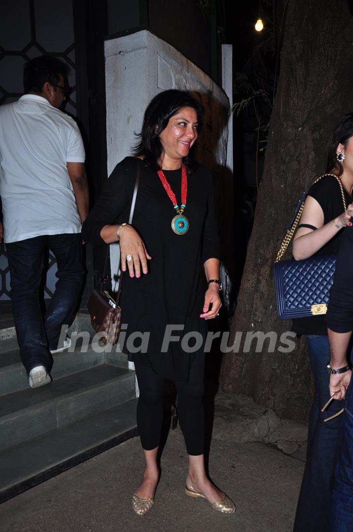 Priya Dutt Snapped at Olive with Friends