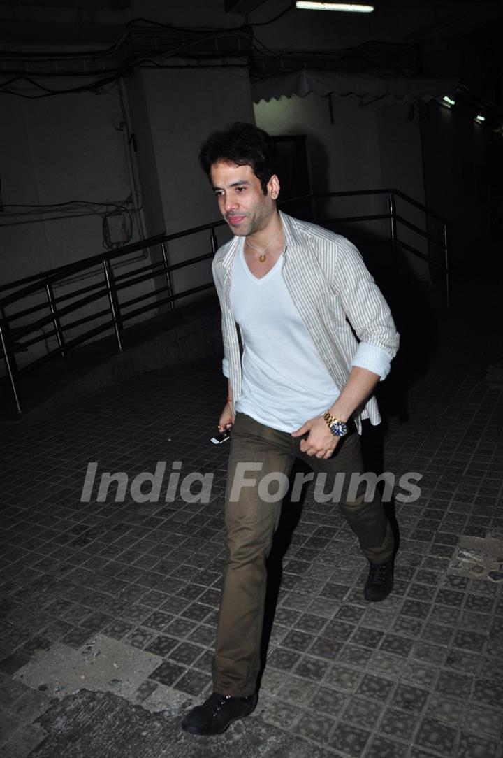 Tusshar Kapoor was snapped at PVR