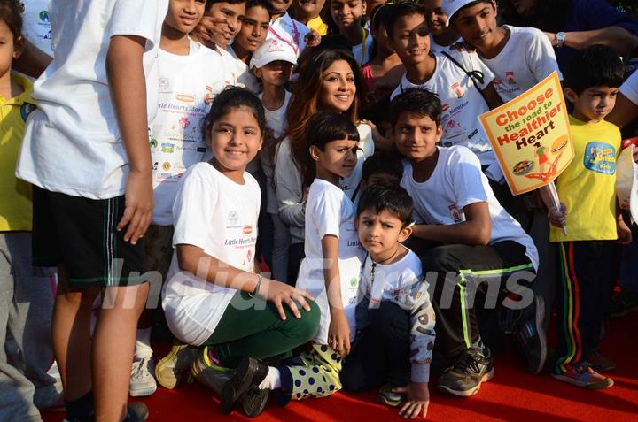 Shilpa Shetty & Ness Wadia at Wadia Hospital Marathon