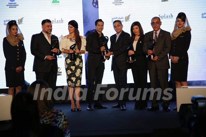 Jacqueline Fernandes and Varun Dhawan at Press Meet of Tofia in Dubai