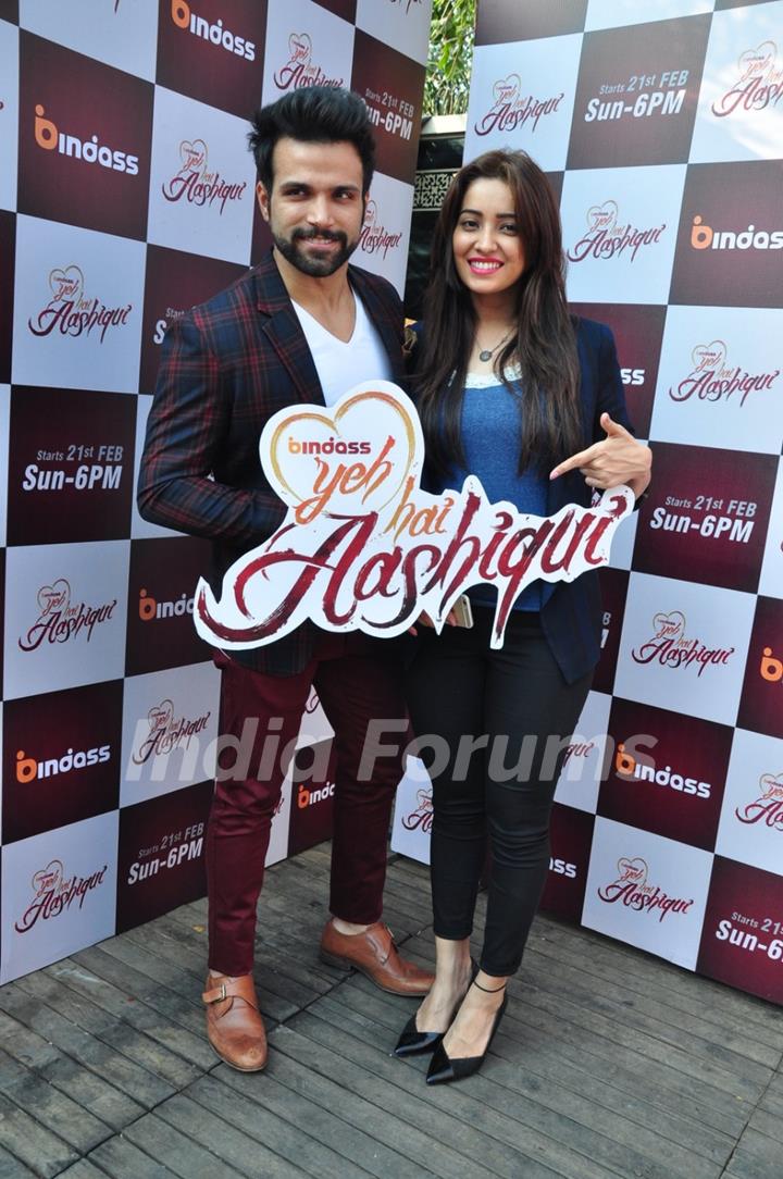 Rithvik Dhanjani and Asha Negi at Launch of Bindass Flagship Show ' Yeh Hai Aashiqui'