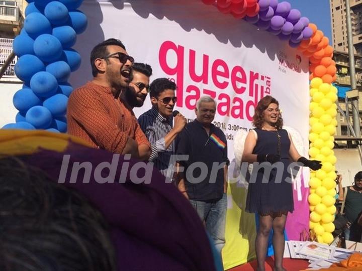 Neil Bhoopalam, Rajkummar Rao & Hansal Mehta and Manoj Bajpayee Supports Queer Zaadi Gay Pride Rally