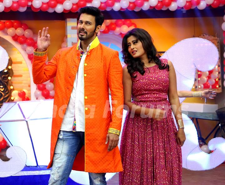 Rajneesh Duggal and Nidhi Subaiah for Promotions of 'Direct Ishq' on Comedy Classes