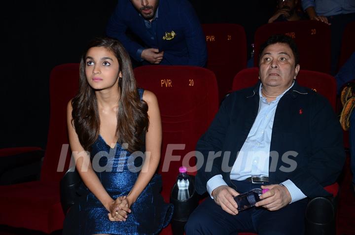 Alia Bhatt and Rishi Kapoor at Trailer Launch of Kapoor & Sons