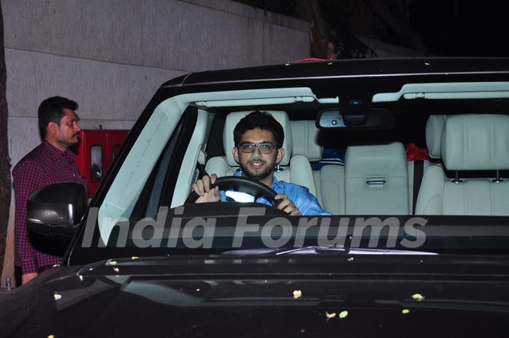 Aditya Thackeray Snapped Post Dinner at Shilpa Shetty's Home