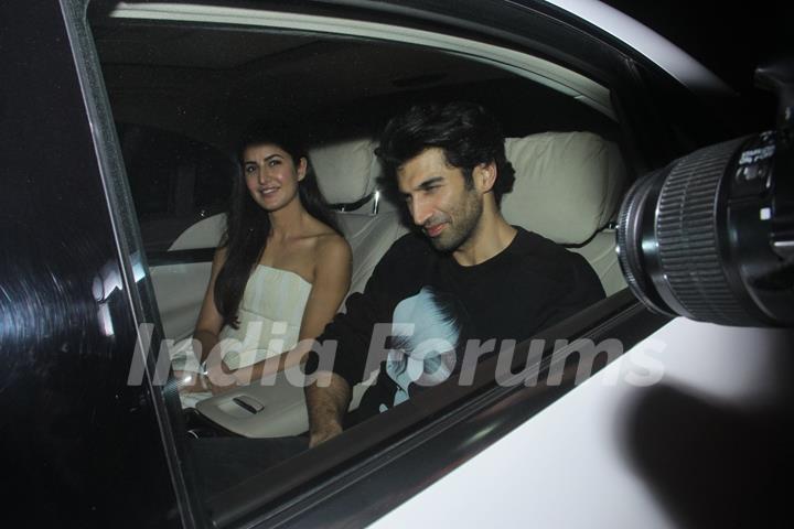 Aditya Roy Kapur and Katrina Kaif attends Special Screening of 'Fitoor'